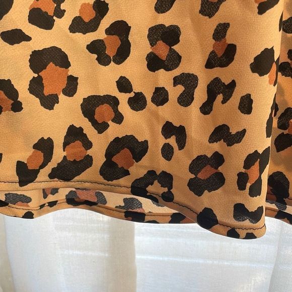 F21 Leopard Print Midi Skirt - Picture 5 of 8
